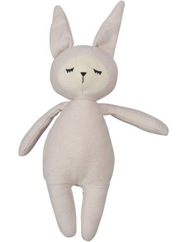 Peluche Fabelab lapin Buddy rose en Coton Bio