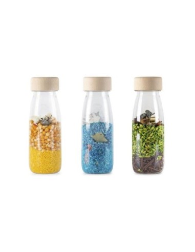 Petit boum Pack 3 bouteilles sensorielles Nature