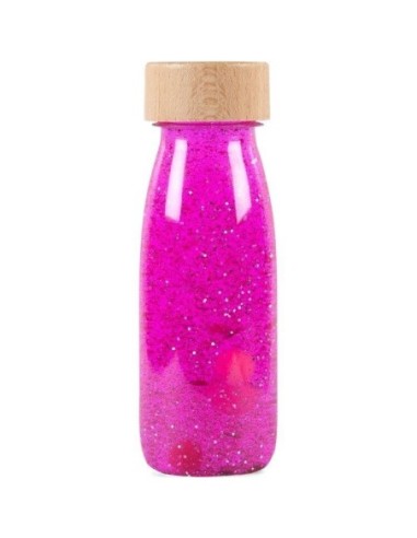 Petit boum Bouteille sensorielle Float Pink fluo rose